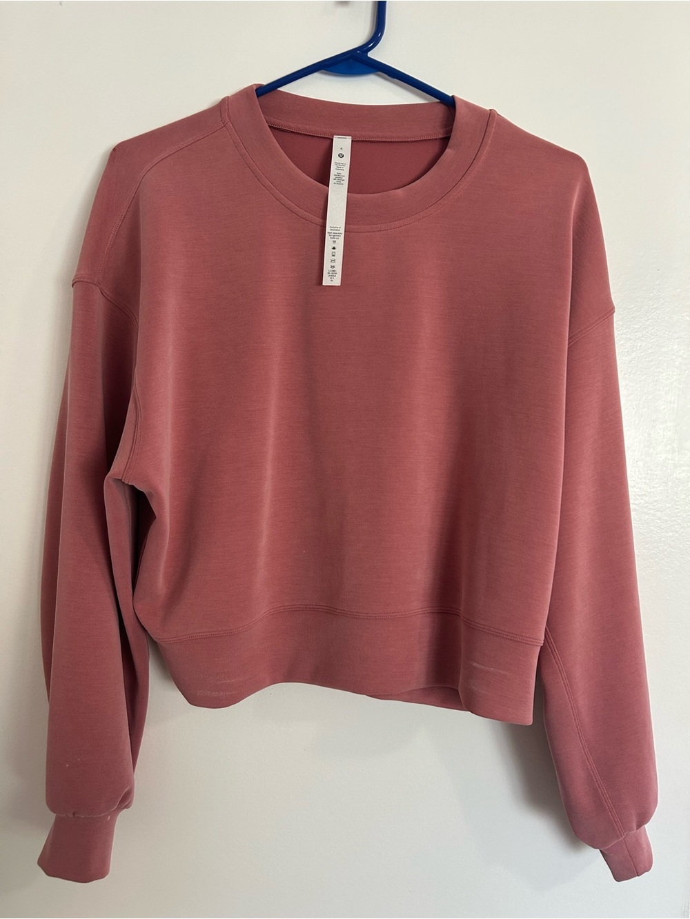 lululemon athletica Cropped Crewneck Sweatshirt - Dusty Rose